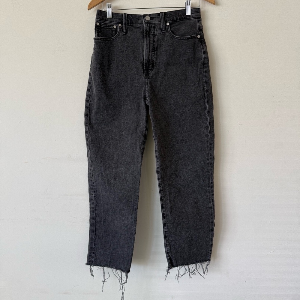 LIKE NEW Madewell Perfect Vintage Straight Jean Frayed Hem Pants - 28